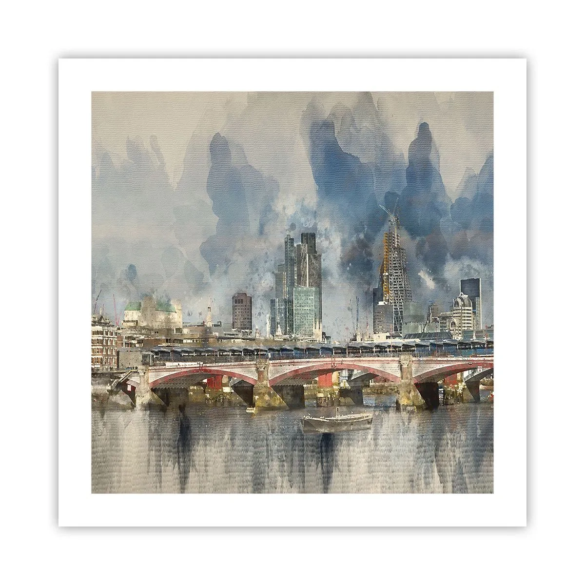 Plakat - London i al sin pragt - 50x50 cm