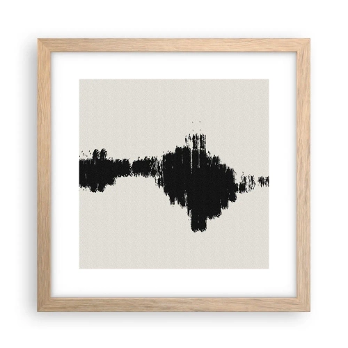 Plakat i ramme af lyst egetræ - Fantasiens vibrationer - 30x30 cm