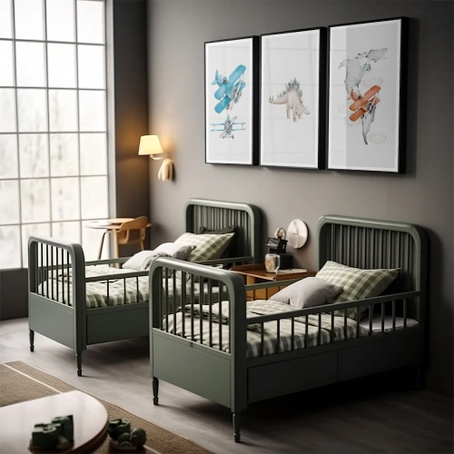 Vintage airplane twins - Inspiration til et børneværelse