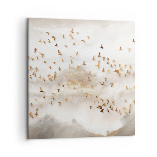 Lærredstryk - Billede på lærred - Det er på tide... - 50x50 cm