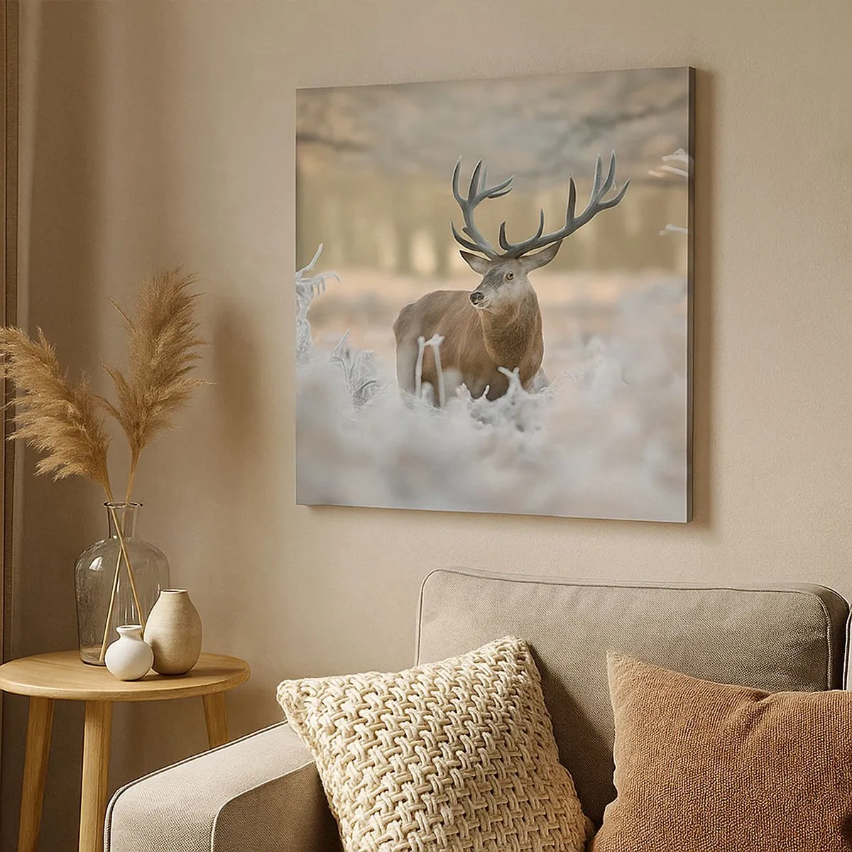 Lærredstryk - Billede på lærred - En frisk morgen - 30x30 cm