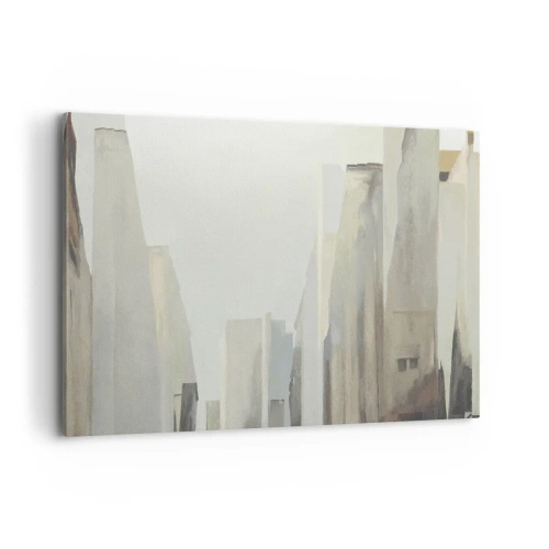 Lærredstryk - Billede på lærred - En drøm om byen - 100x70 cm