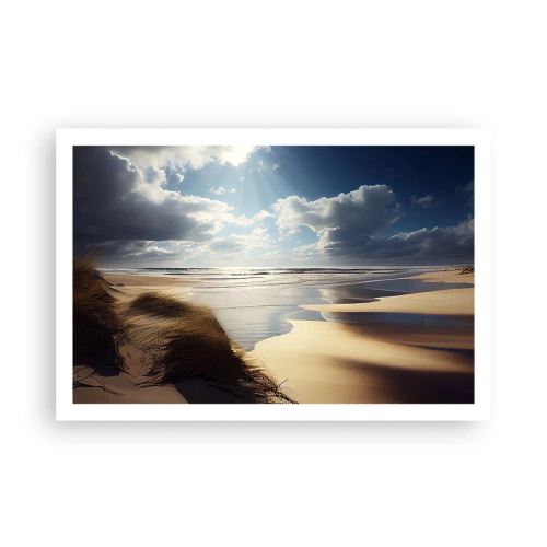 Plakat - Strand, vild strand - 91x61 cm