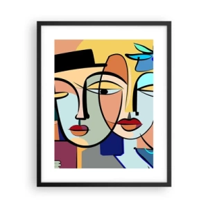 Plakat i sort ramme - Picassos randez vous - 40x50 cm