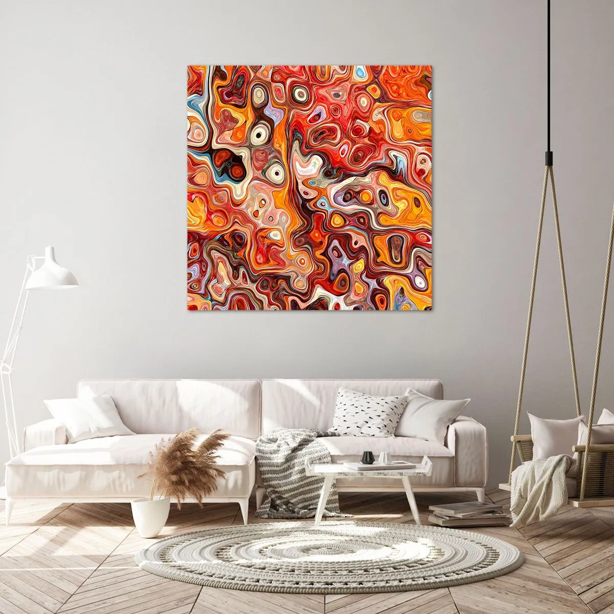 Lærredstryk - Billede på lærred - Hvis nødderne var smeltet i honningen - 70x70 cm