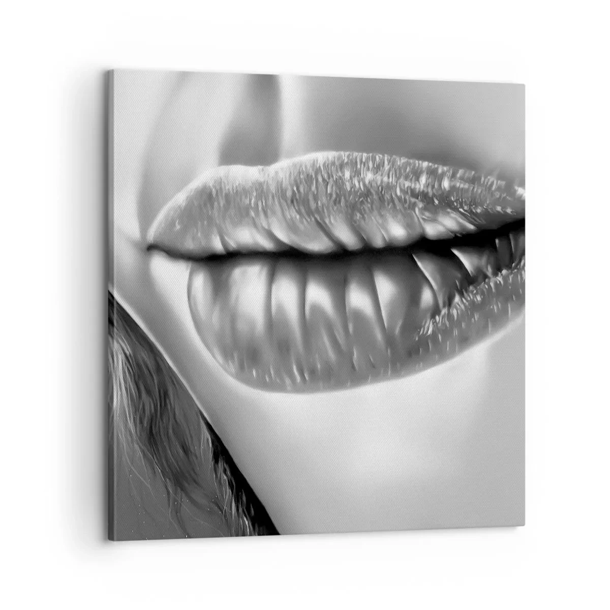 Lærredstryk - Billede på lærred - Jeg ved, hvad du tænker... - 60x60 cm