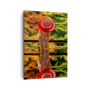 Lærredstryk - Billede på lærred - I naturens tempel - 50x70 cm