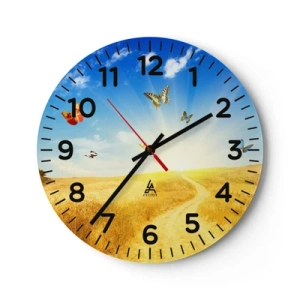 Vægur, Uret - Og hvordan kan man ikke elske sommeren? - 40x40 cm