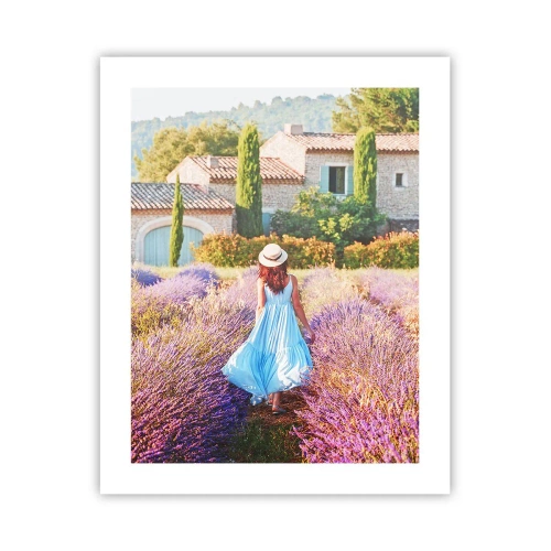 Plakat - Lavendel pige - 40x50 cm