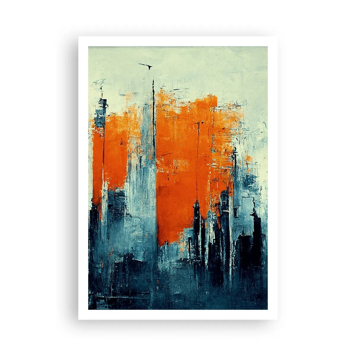 Plakat - Moderne landskab - 70x100 cm