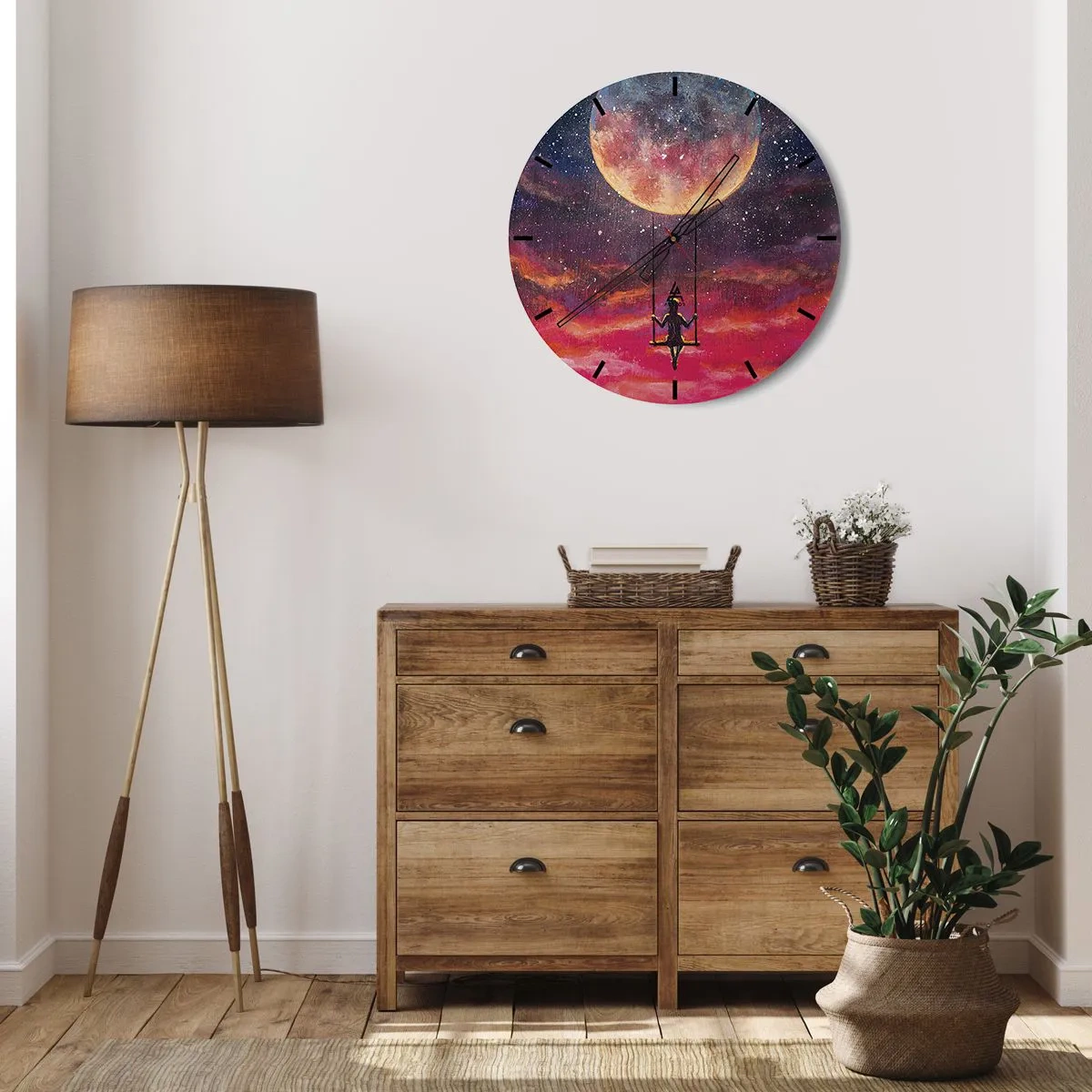 Vægur, Uret - Glæd dig i skyerne - 30x30 cm