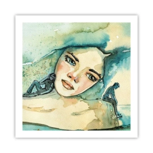 Plakat - Am I blue? - 60x60 cm