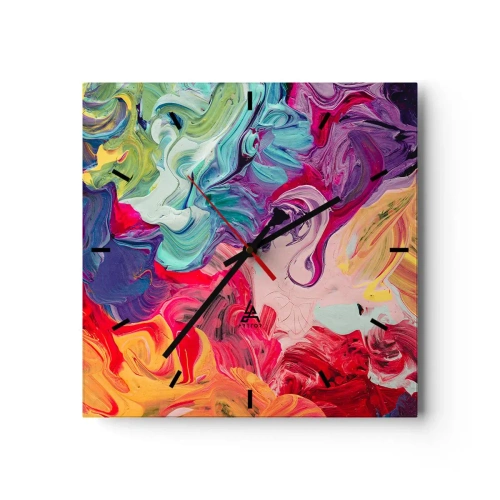 Vægur, Uret - Farvernes fødsel - 30x30 cm