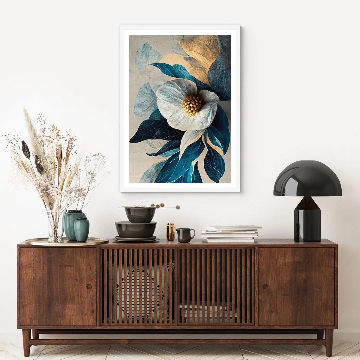 Plakat i hvid ramme - Har et hjerte af guld - 40x50 cm