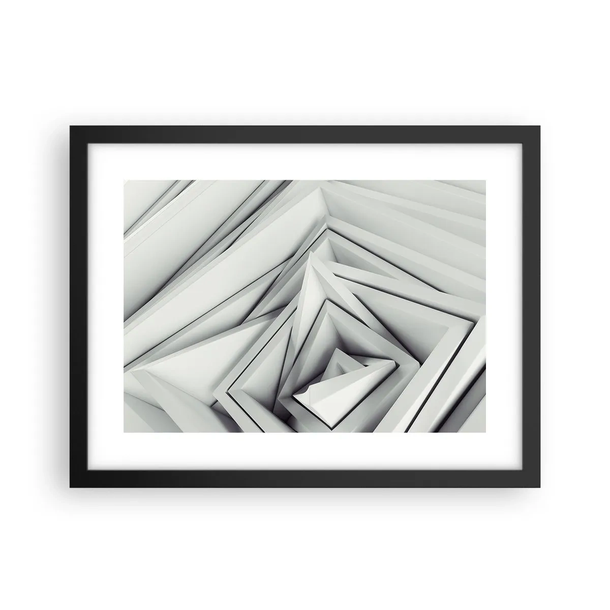 Plakat i sort ramme - Skarpe vinkler knopper - 40x30 cm