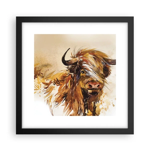Plakat i sort ramme - Jægerens stolthed - 30x30 cm