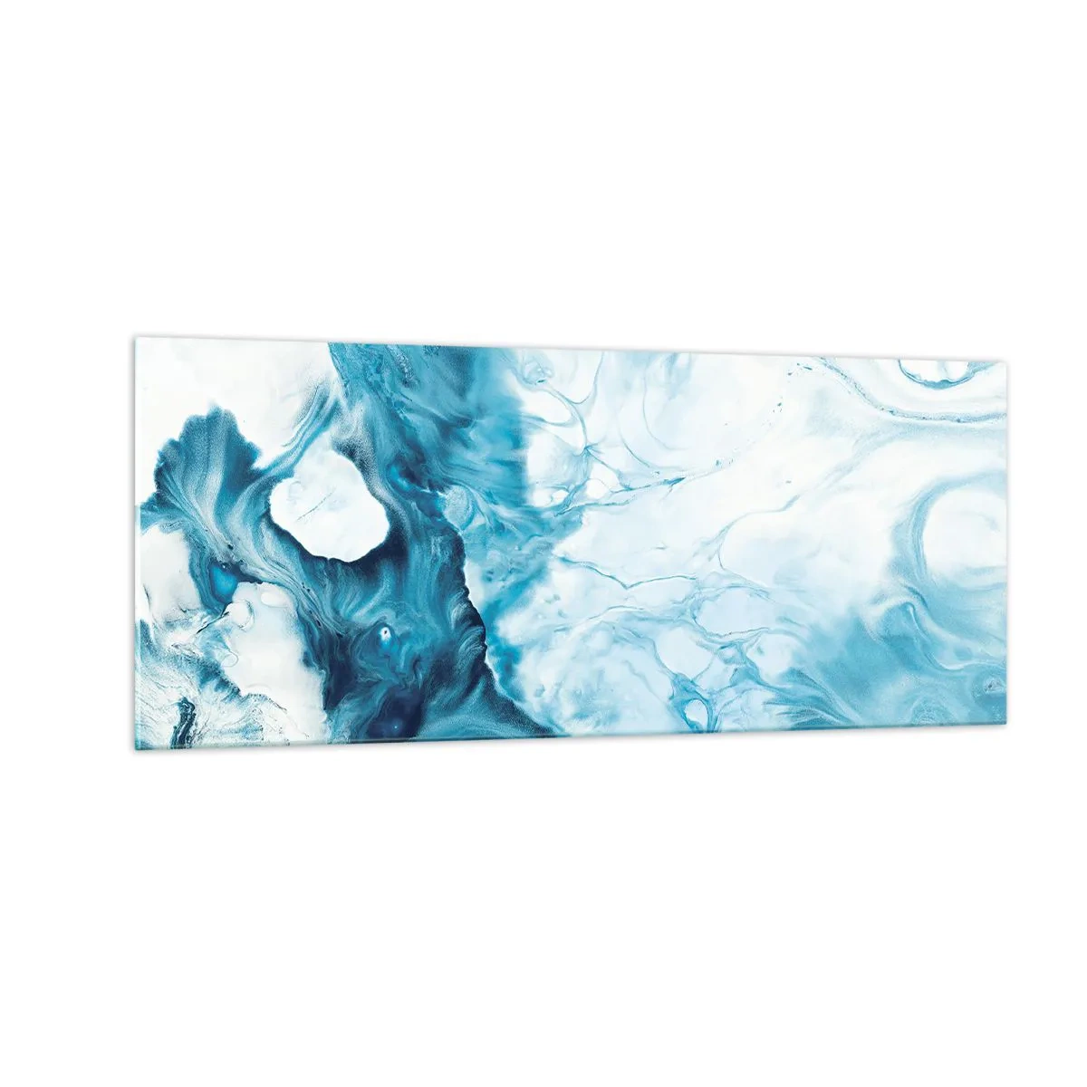 Billede på glas - Blå koncert - 100x40 cm