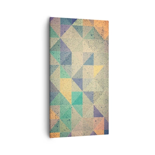 Lærredstryk - Billede på lærred - Republikken trekanter - 55x100 cm