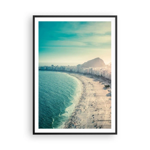 Plakat i sort ramme - Evig ferie i Rio - 70x100 cm