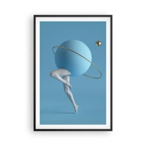 Plakat i sort ramme - Og planeterne går amok - 61x91 cm