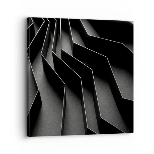 Lærredstryk - Billede på lærred - Rumlig orden - 30x30 cm