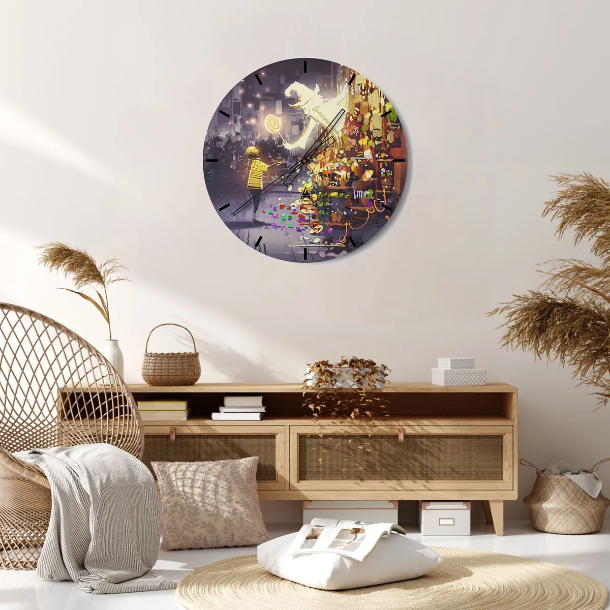 Vægur, Uret - Hekseri eksisterer - 30x30 cm