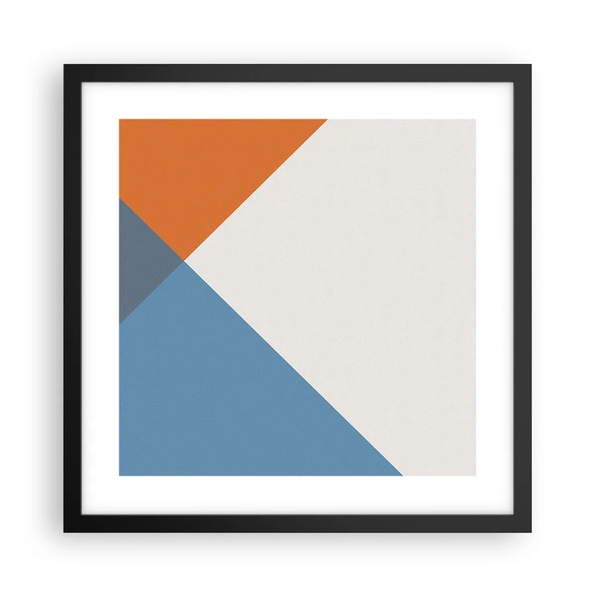 Plakat i sort ramme - Med hensyn til ... - 40x40 cm