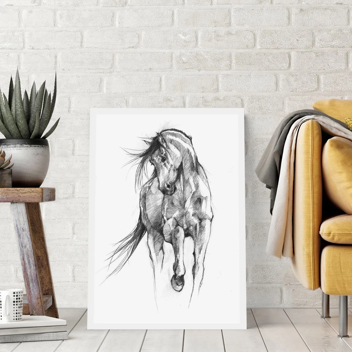 Plakat - I en yndefuld trav - 50x70 cm