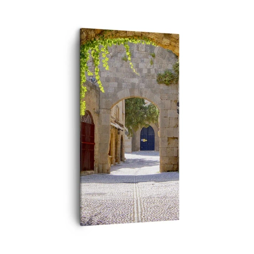 Lærredstryk - Billede på lærred - Et optog vil snart dukke op - 45x80 cm