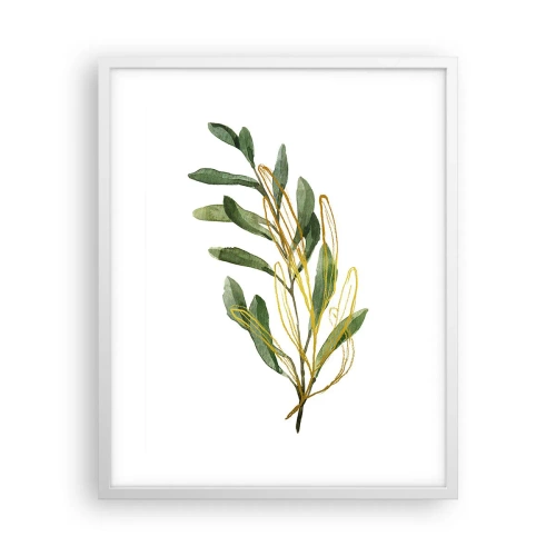 Plakat i hvid ramme - Alt, hvad der er godt - 40x50 cm