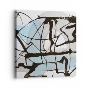 Lærredstryk - Billede på lærred - Ikke desto mindre blå - 30x30 cm