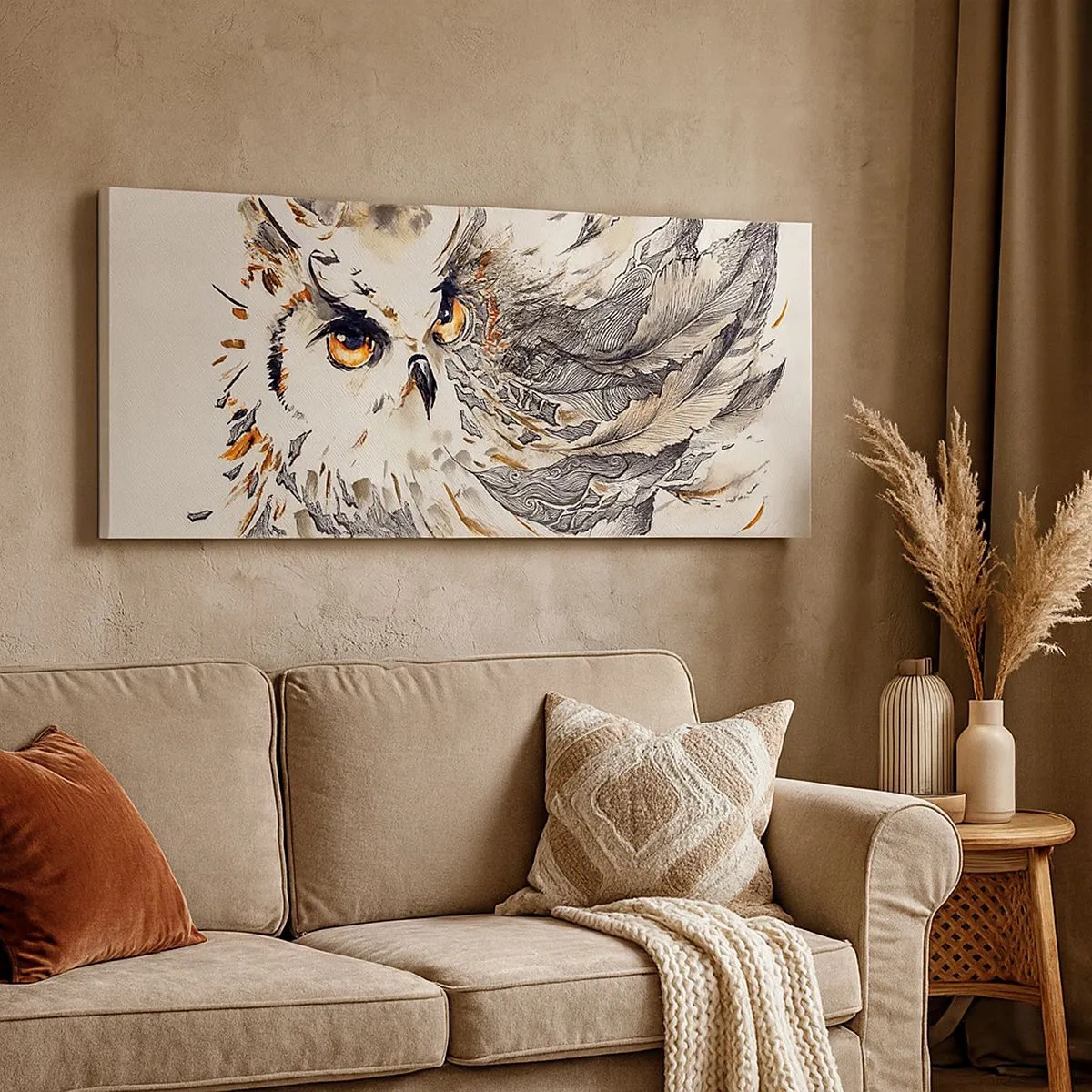 Lærredstryk - Billede på lærred - Hun kom fra den magiske verden - 100x40 cm