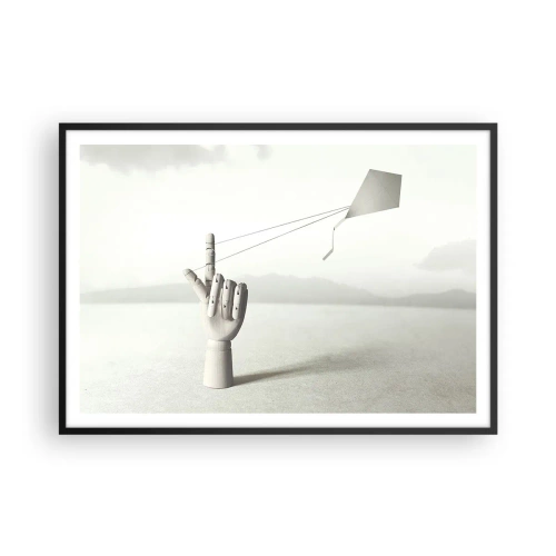 Plakat i sort ramme - Styrkeprøve - 100x70 cm
