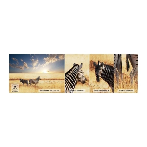 Fototapet Prøve Standard Eco - Gå væk, forstyrr ikke freden - Dyr, Ribben, Safari - 100x30 cm