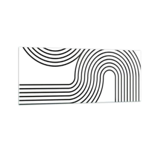 Billede på glas - På en kurve - 100x40 cm