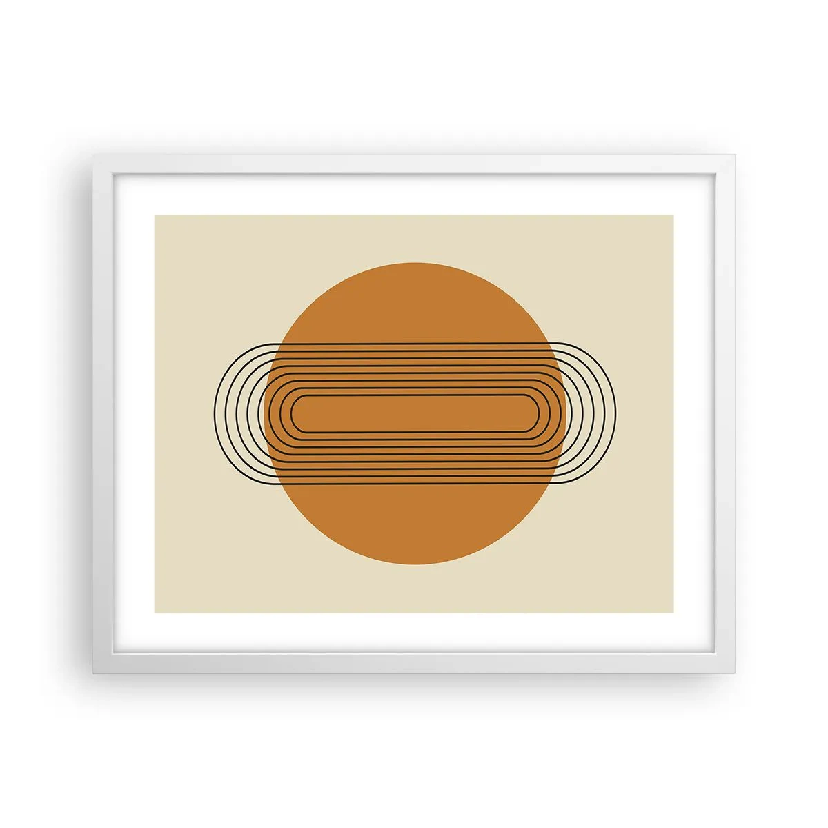 Plakat i hvid ramme - Den perfekte plan - 50x40 cm