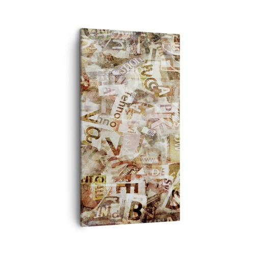 Lærredstryk - Billede på lærred - Jeg forener snakkehovederne - 45x80 cm