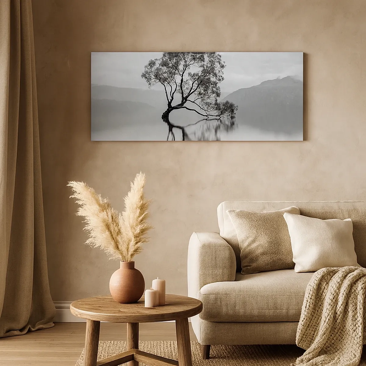 Lærredstryk - Billede på lærred - Der findes et land - 30x30 cm