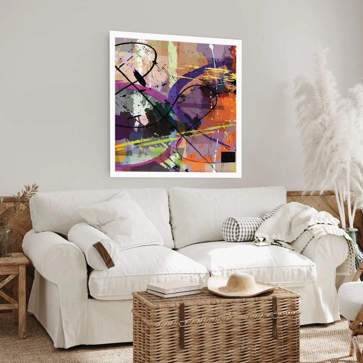 Plakat - Kan være lige eller rundt - 60x60 cm