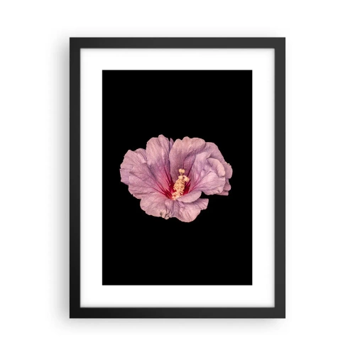 Plakat i sort ramme - Lige i hjertet - 30x40 cm