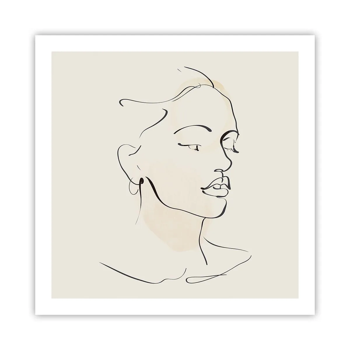 Plakat - En bestemt linje - 60x60 cm