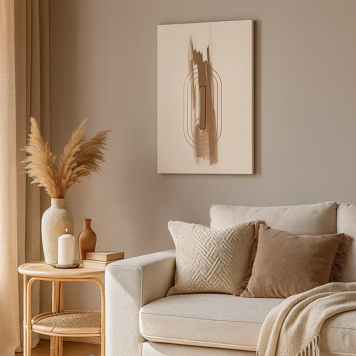 Lærredstryk - Billede på lærred - Et pust af gråvejr - 50x70 cm