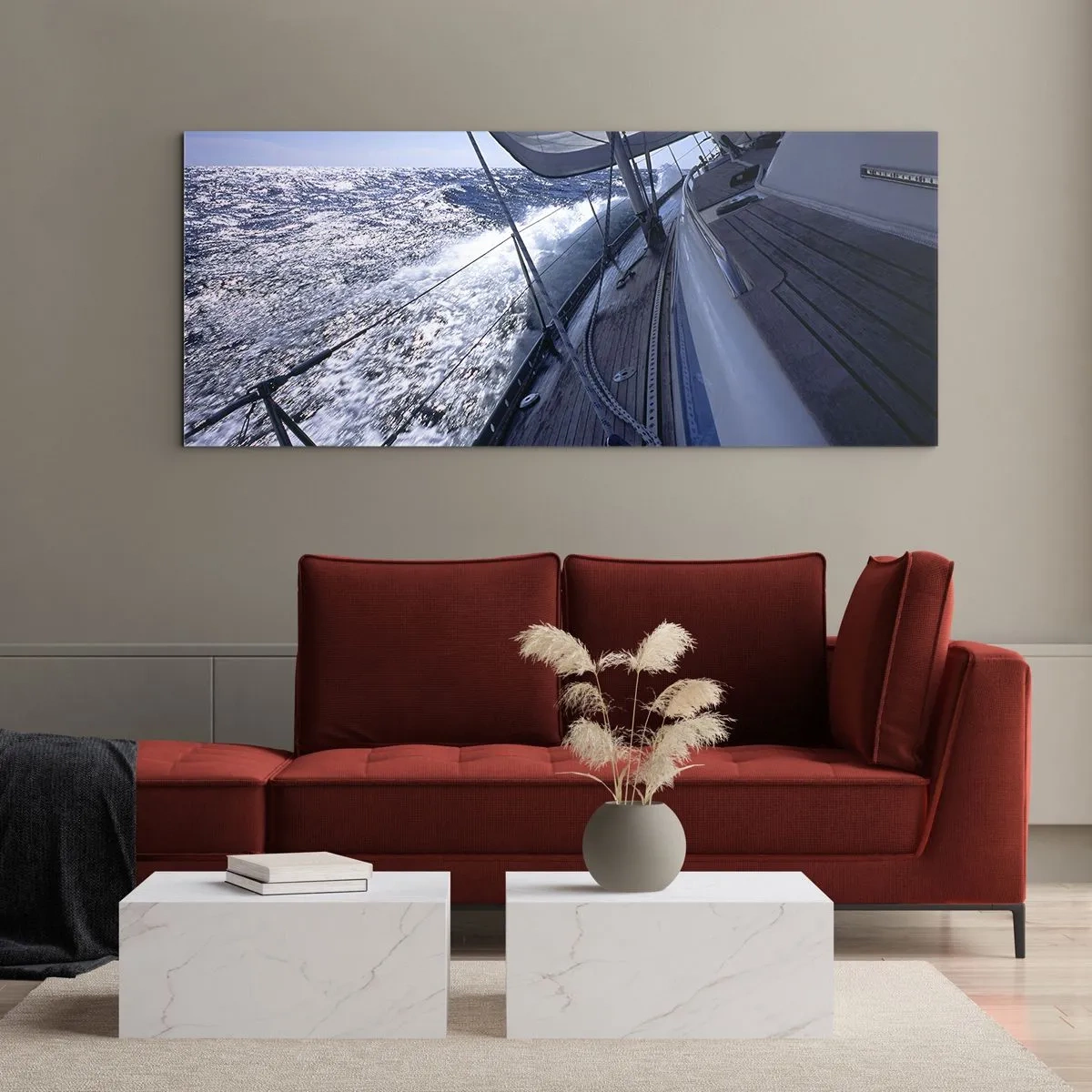 Billede på glas - Jeg ved, hvad det vil sige at være en fugl - 160x50 cm