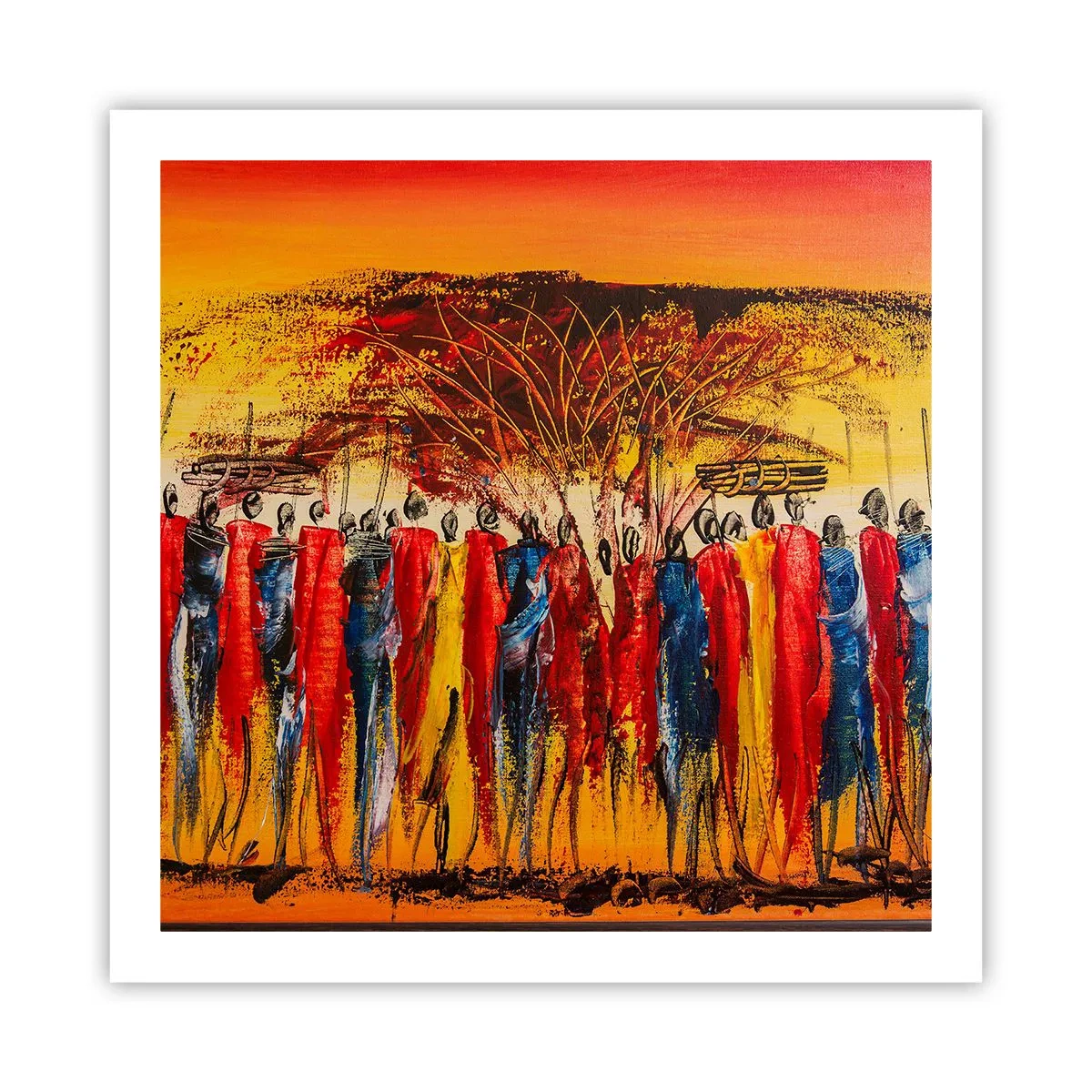 Plakat - Der, der, der, der går de - 60x60 cm