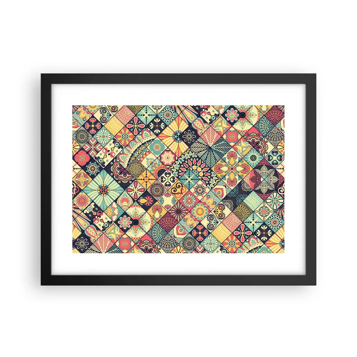 Plakat i sort ramme - Marokkansk stemning - 40x30 cm