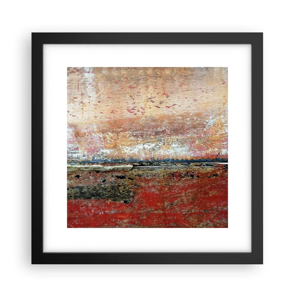 Plakat i sort ramme - Måske er det havet - 30x30 cm