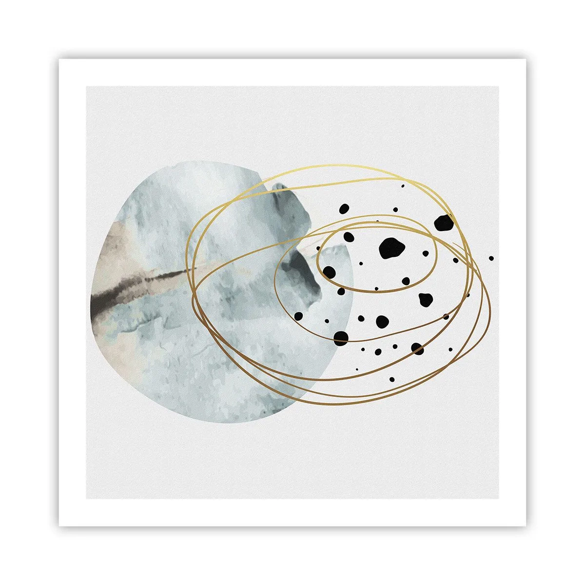 Plakat - I rummets favntag - 60x60 cm