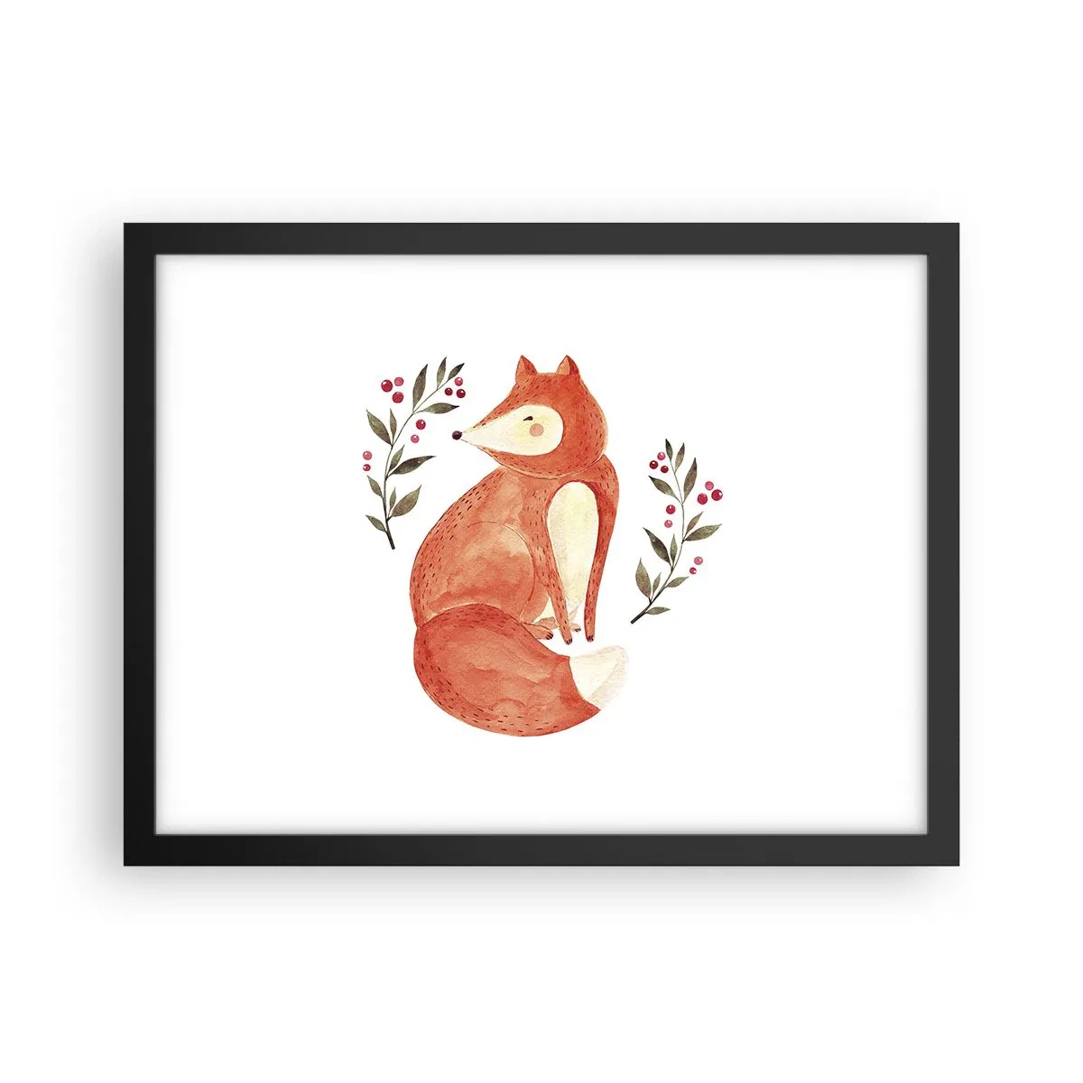 Plakat i sort ramme - Lille rødhåret - 40x30 cm
