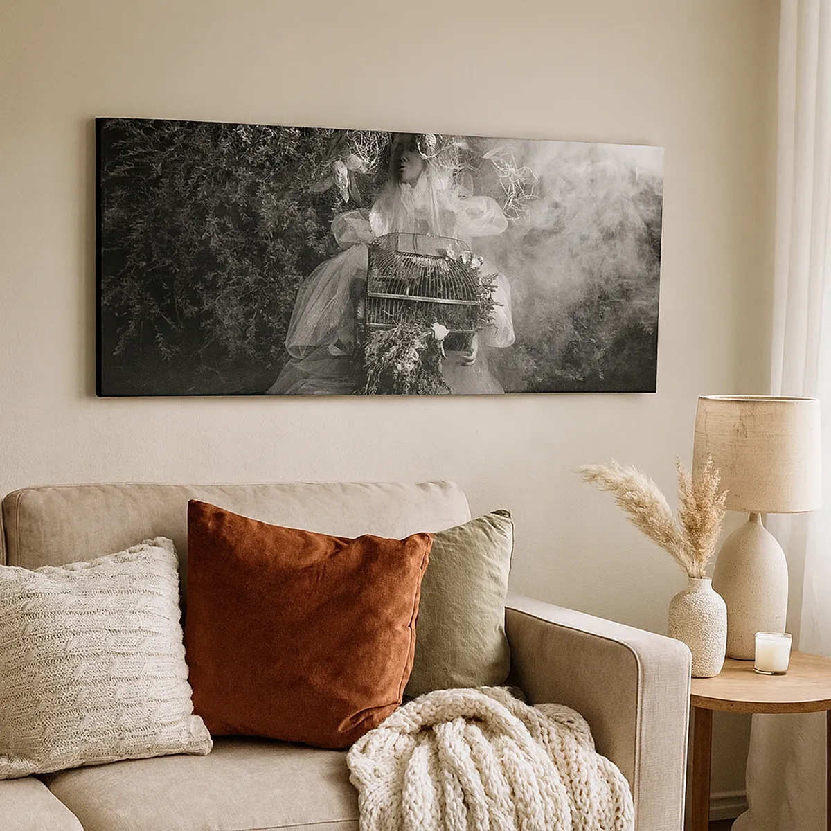 Lærredstryk - Billede på lærred - Selve Moder - Naturen - 30x30 cm