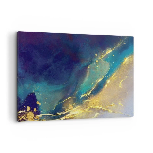 Lærredstryk - Billede på lærred - Gylden marsk - 120x80 cm